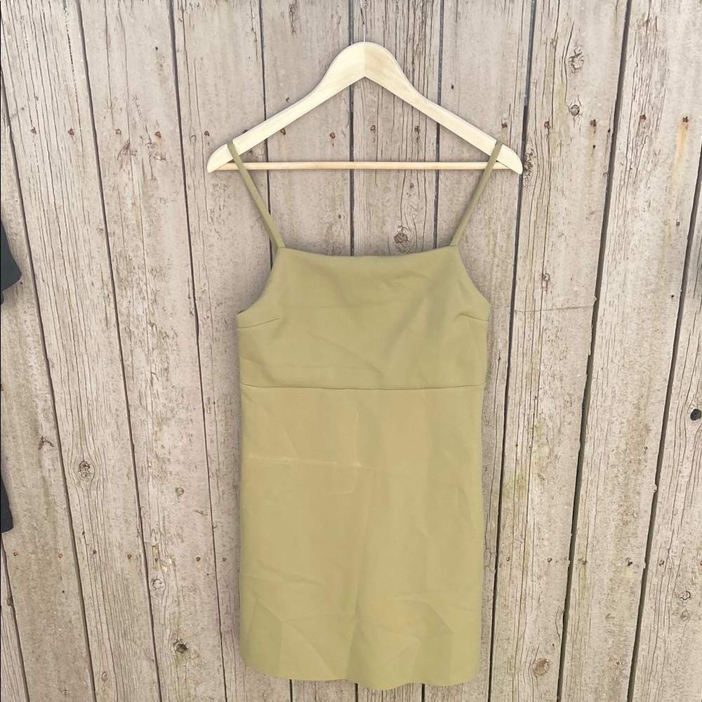COS Light Olive Mini Dress